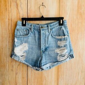 Vintage CARMAR High Rise Denim Mom Shorts